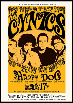 The Cynics Tour Poster Designed by Sophie Lo